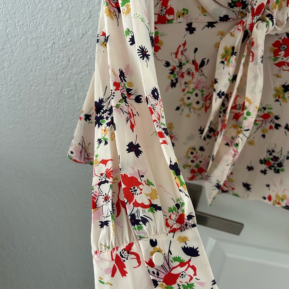 Veronica Beard Multicolor Floral Blouse - Picture 3 of 4
